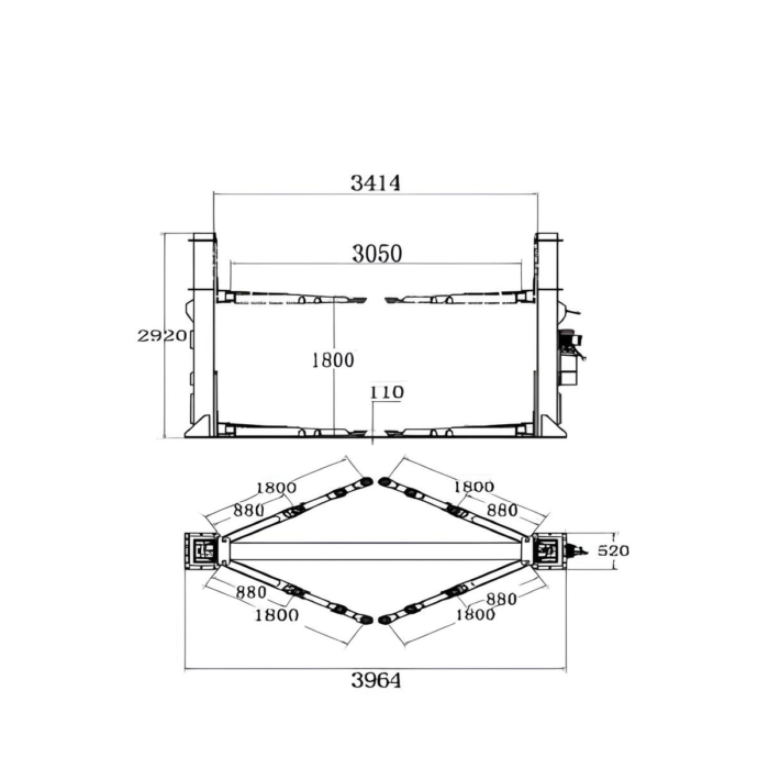 Elevador de 2 columnas, 5ton. ST-5000T - Imagen 3